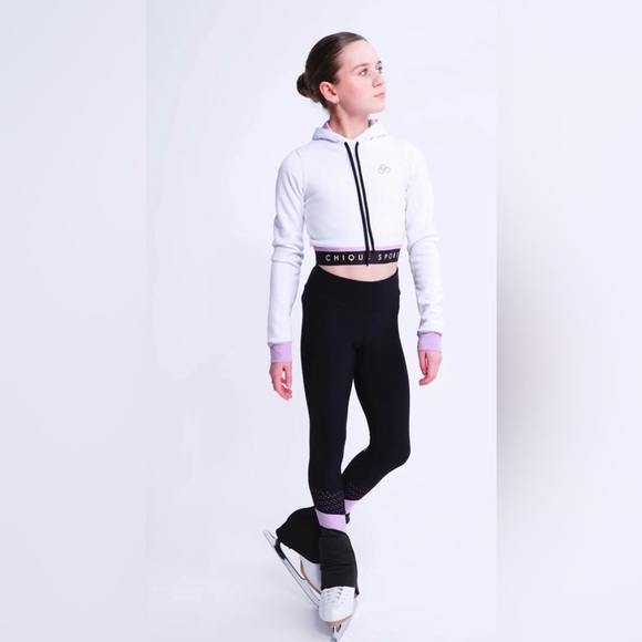2piece set Chique Sport Leggings & crop hoodie Womans xs pants size 168,All Products : American Fashion Style Bags On Sale